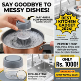 Kitchen Soap Dispensing Palm Brush