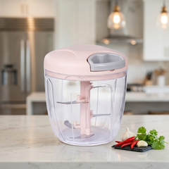 Manual Pull-String Household Vegetable Cutter &Meat Chopper