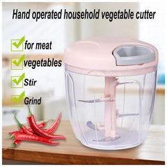Manual Pull-String Household Vegetable Cutter &Meat Chopper