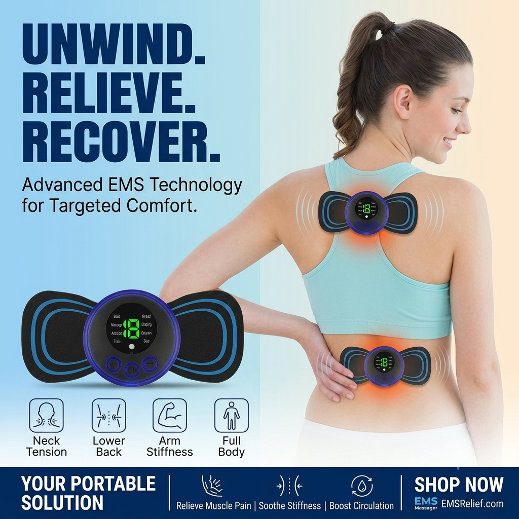 Portable EMS Mini Electric Massager Patch